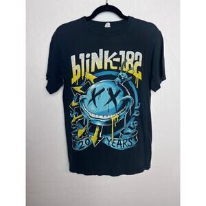 Blink-182 20 Years Short Sleeve Anvil T-Shirt Size Small Punk Band Rock Music